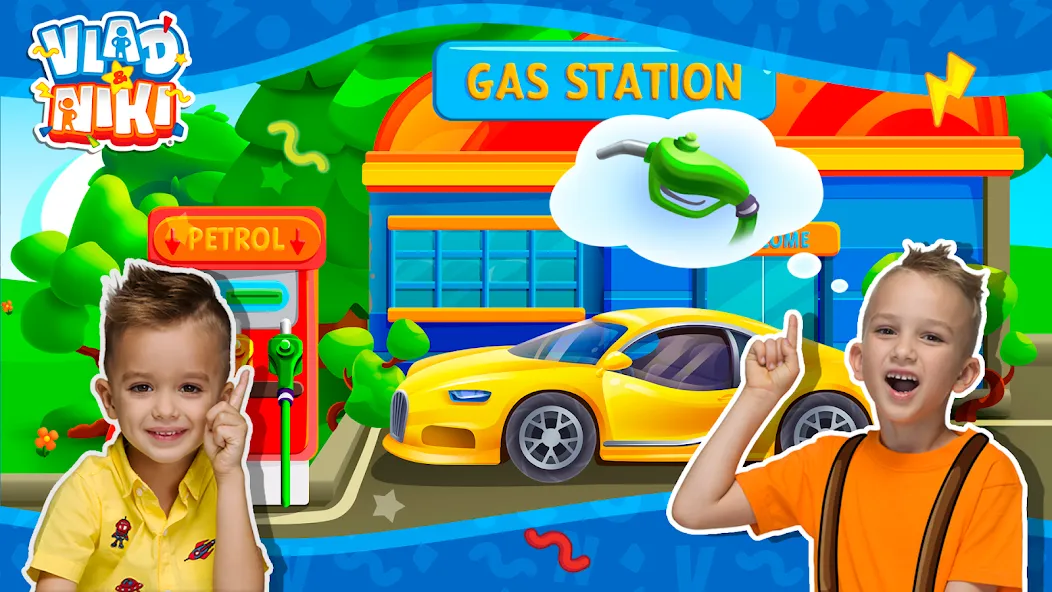 Vlad and Niki: Car Service [МОД Mega Pack] APK Android Screenshot 3