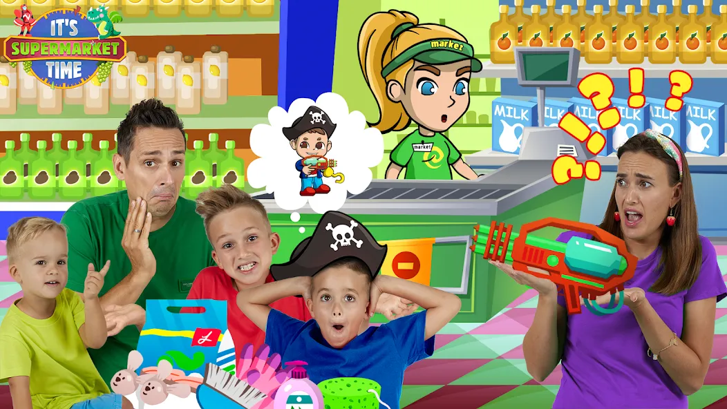 Vlad & Niki Supermarket game [МОД Много денег] APK Android Screenshot 4