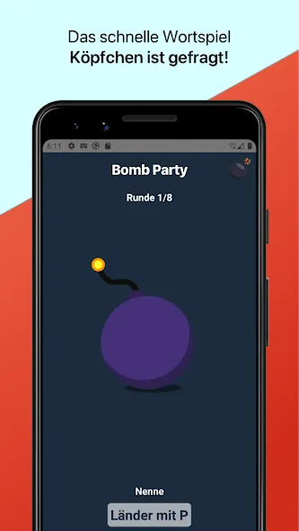 Bomb Party: Das Bombenspiel! (Бомб Пати) [МОД Все открыто] APK Android Screenshot 2