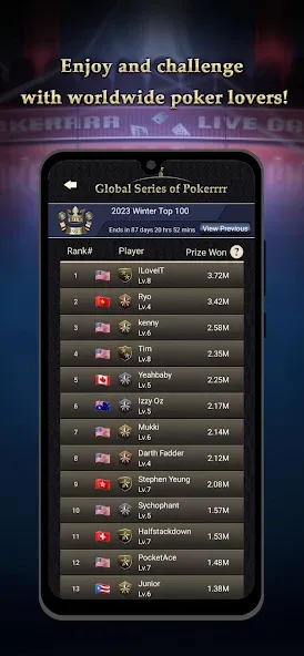 Pokerrrr 2: Texas Holdem Poker (Покер 2) [МОД Много денег] APK Android Screenshot 5