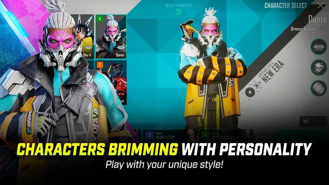 NEW STATE : NEW ERA OF BR (Новый стейт Мобайл) [МОД Бесконечные монеты] APK Android Screenshot 2