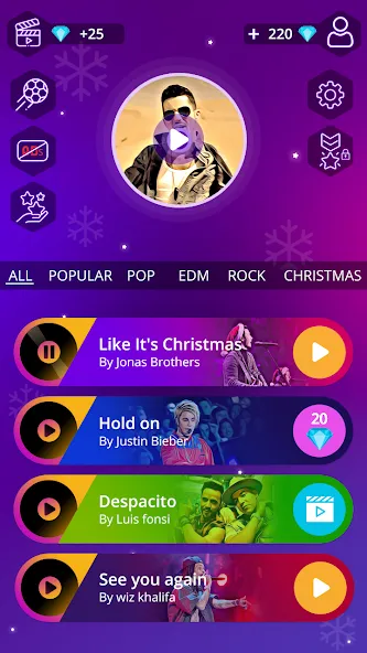 Magic Ball Tiles Hop Music Run (Меджик Бол Тайлз Хоп Мьюзик Ран) [МОД Unlocked] APK Android Screenshot 4