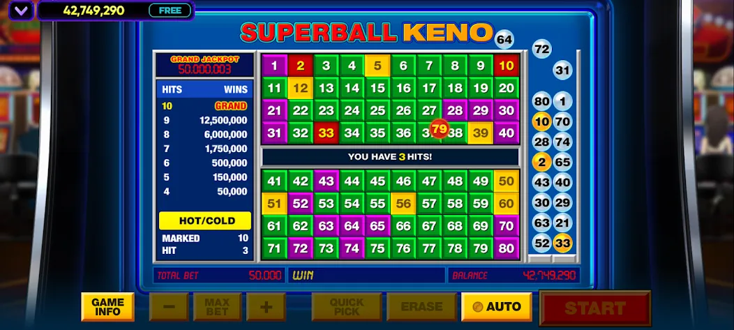 Vegas Keno (Вегас Кено) [МОД Меню] APK Android Screenshot 1