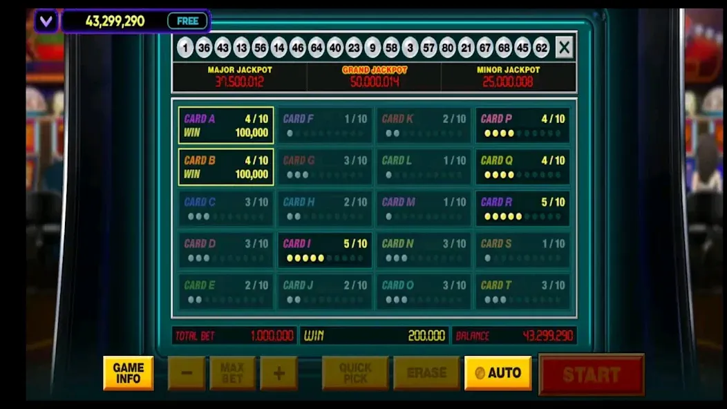 Vegas Keno (Вегас Кено) [МОД Меню] APK Android Screenshot 4