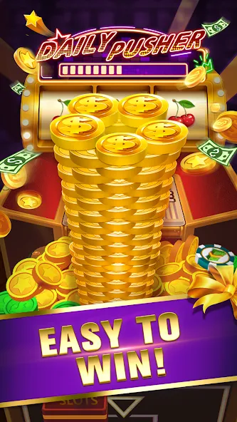 Daily Pusher Slots 777 (Дейли Пушер Слотс 777) [МОД Все открыто] APK Android Screenshot 1