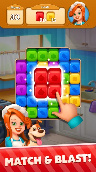 Sweet Cube Blast (Свит Кьюб Бласт) [МОД Бесконечные монеты] APK Android Screenshot 2
