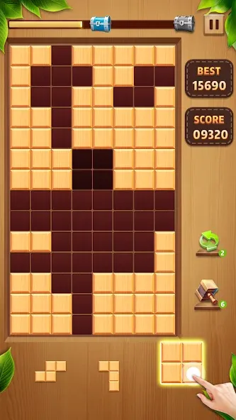 Wood Block Classic (Вуд Блок Классик) [МОД Бесконечные монеты] APK Android Screenshot 3