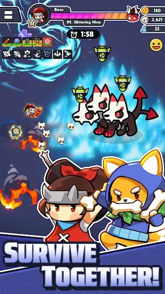 Ninja Survivors Online (Ниндзя Выжившие Онлайн) [МОД Много денег] APK Android Screenshot 3