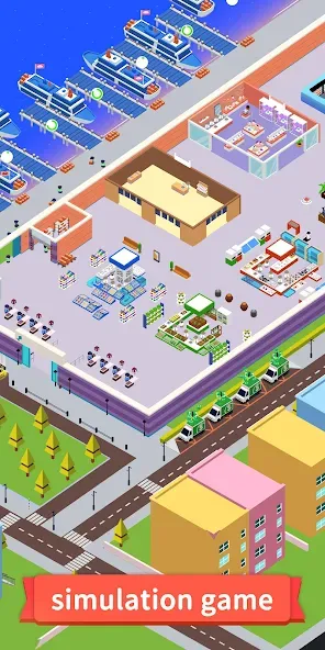 Idle Seafood Market -Tycoon (Айдл Сифуд Маркет) [МОД Unlocked] APK Android Screenshot 1