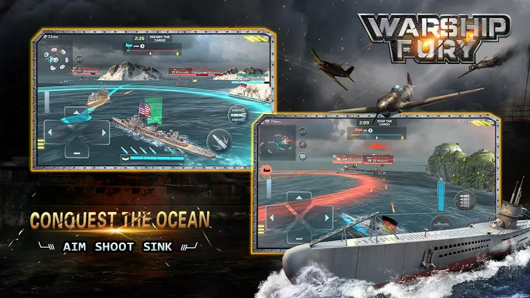 Warship Fury [МОД Много денег] APK Android Screenshot 3