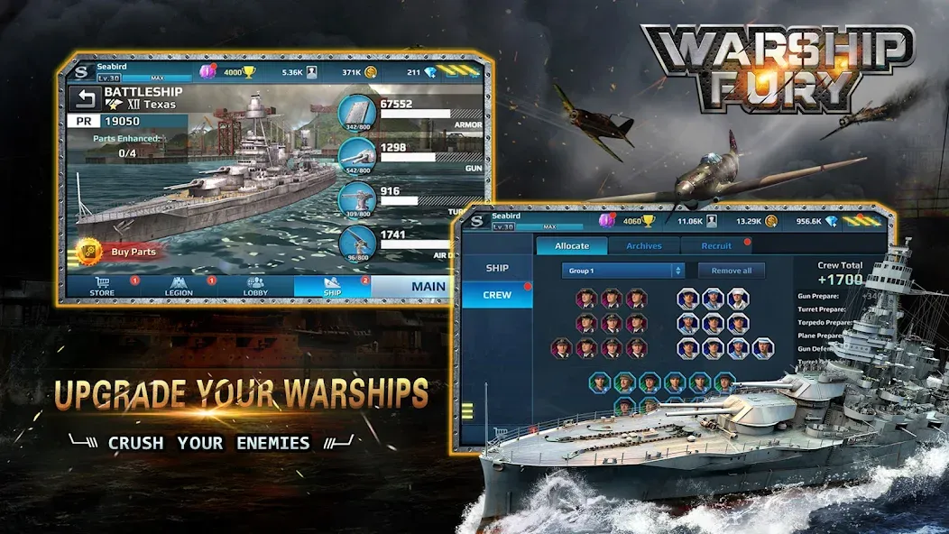 Warship Fury [МОД Много денег] APK Android Screenshot 4