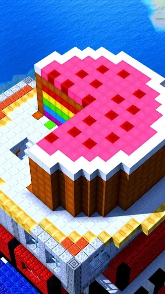 Tower Craft - Block Building (Тауэр Крафт) [МОД Unlocked] APK Android Screenshot 1