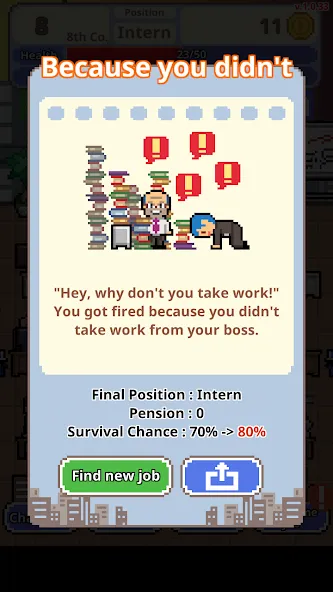 Don't get fired! [МОД Много денег] APK Android Screenshot 3