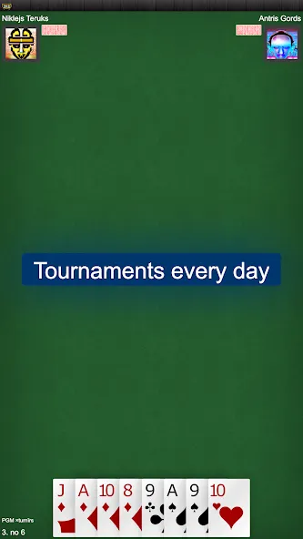 Latvian card game: RaccoonZole [МОД Unlocked] APK Android Screenshot 2