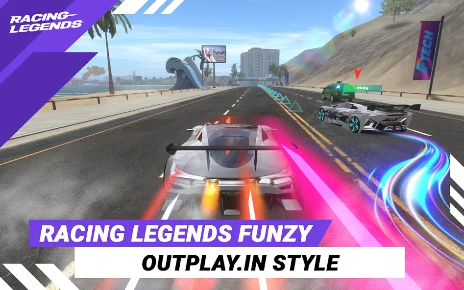 Racing Legends Funzy (Расинг Легендс Фанзи) [МОД Mega Pack] APK Android Screenshot 1
