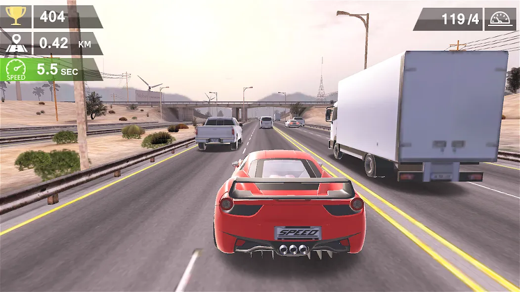 Racing Traffic Car Speed [МОД Mega Pack] APK Android Screenshot 3