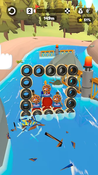 Raft Racing (ДИУАфтинг) [МОД Mega Pack] APK Android Screenshot 4
