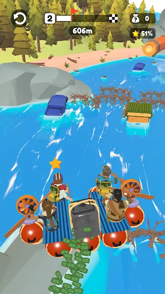 Raft Racing (ДИУАфтинг) [МОД Mega Pack] APK Android Screenshot 5