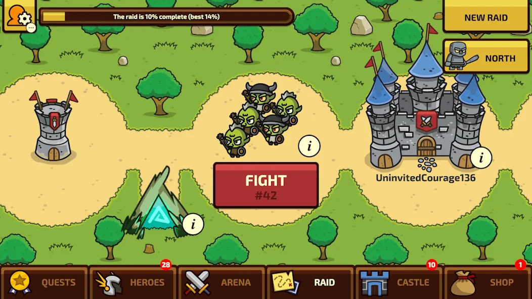 Raid Heroes: Total War [МОД Mega Pack] APK Android Screenshot 1
