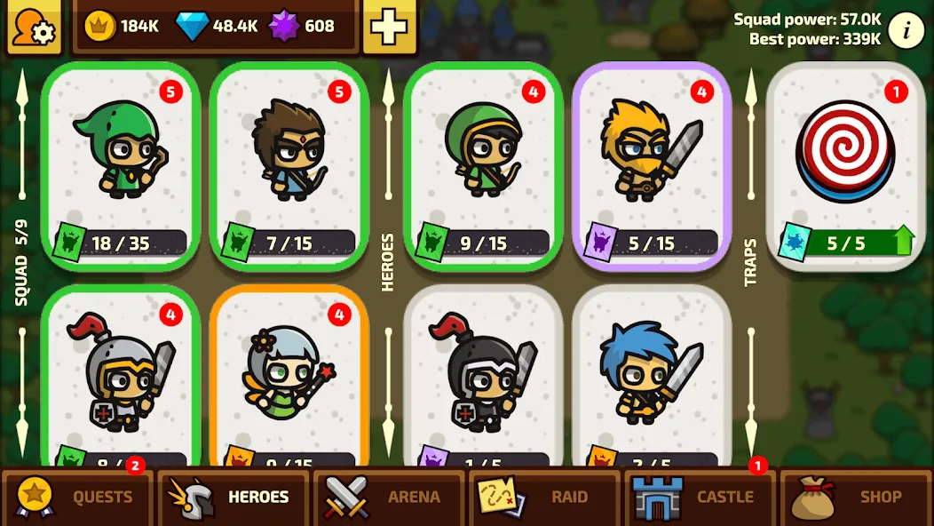 Raid Heroes: Total War [МОД Mega Pack] APK Android Screenshot 4