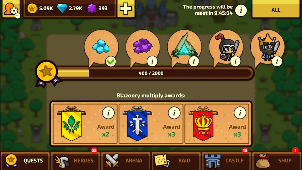 Raid Heroes: Total War [МОД Mega Pack] APK Android Screenshot 5