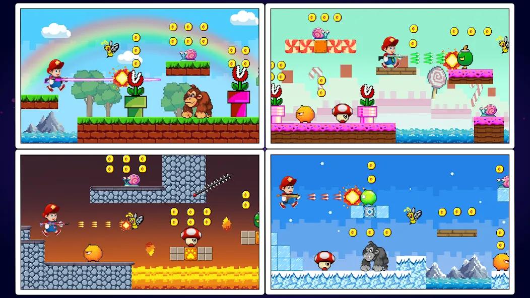 Super Mano : Adventure Jump (упер кэт ган) [МОД Меню] APK Android Screenshot 3