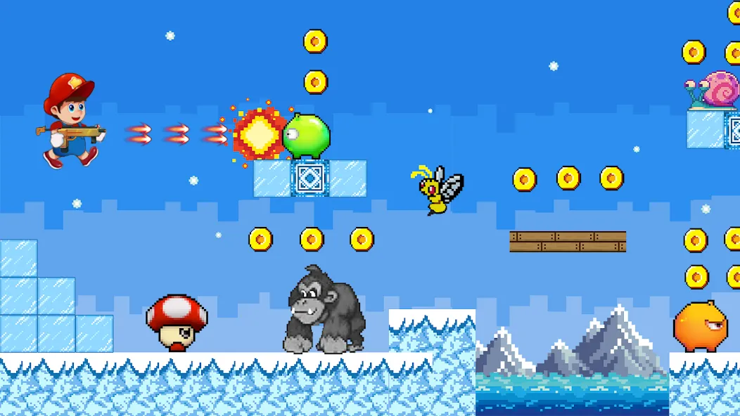 Super Mano : Adventure Jump (упер кэт ган) [МОД Меню] APK Android Screenshot 5