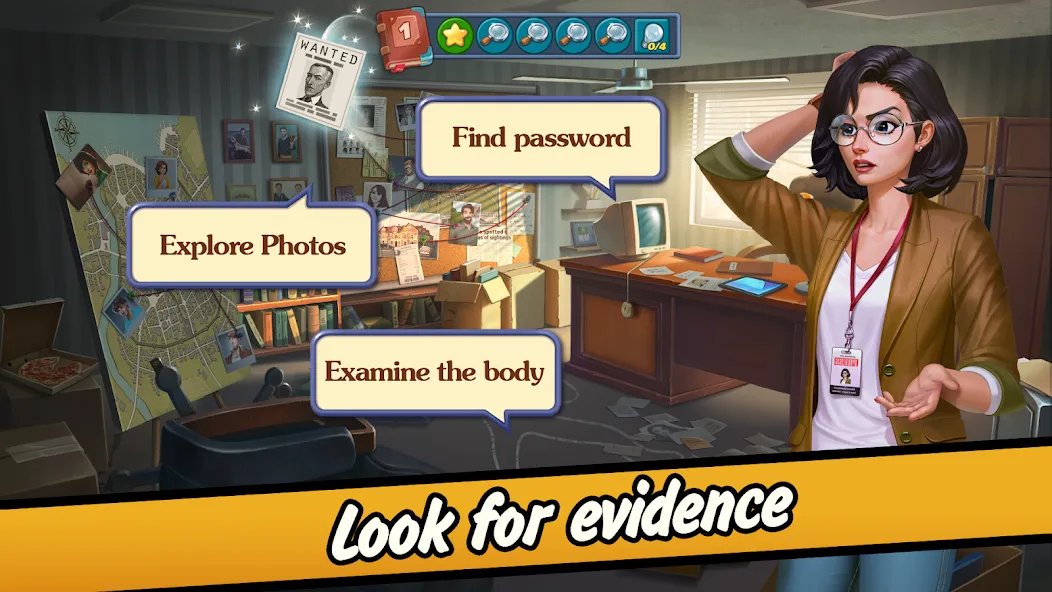 Solitaire Crime Stories [МОД Unlocked] APK Android Screenshot 2
