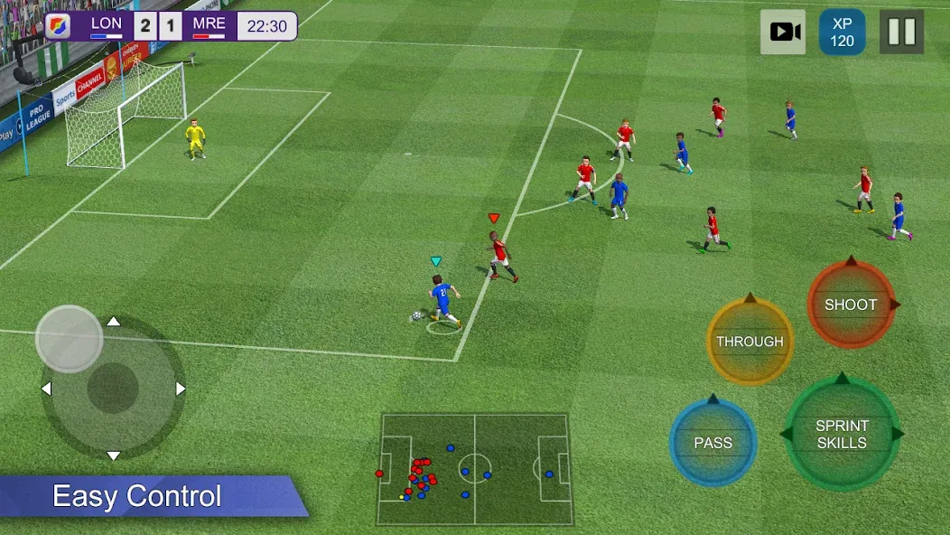 Pro League Soccer (Про лига футбола) [МОД Все открыто] APK Android Screenshot 1