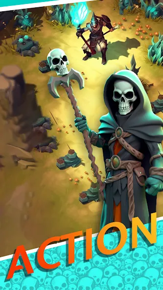 Necromancer Hero: Skeletons 3D (Некромантгерой) [МОД Все открыто] APK Android Screenshot 1
