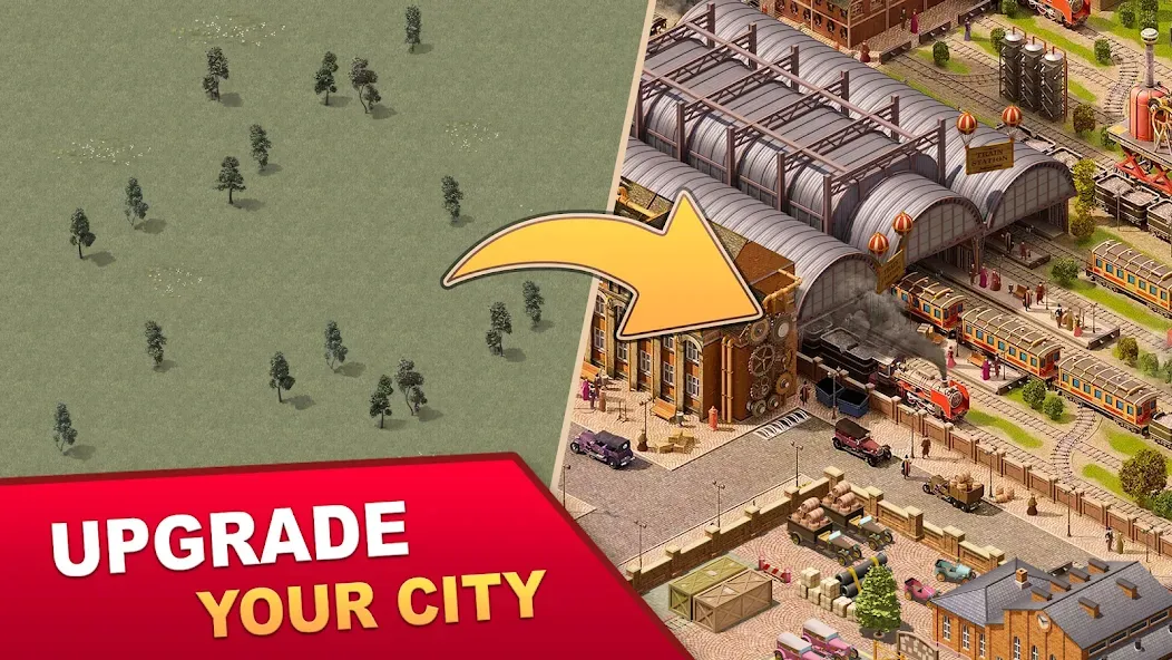 Steam City: Town building game (Стим Сити) [МОД Mega Pack] APK Android Screenshot 1