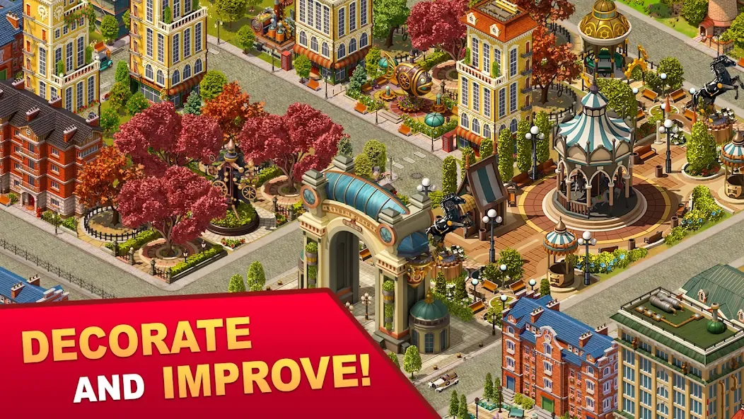 Steam City: Town building game (Стим Сити) [МОД Mega Pack] APK Android Screenshot 4
