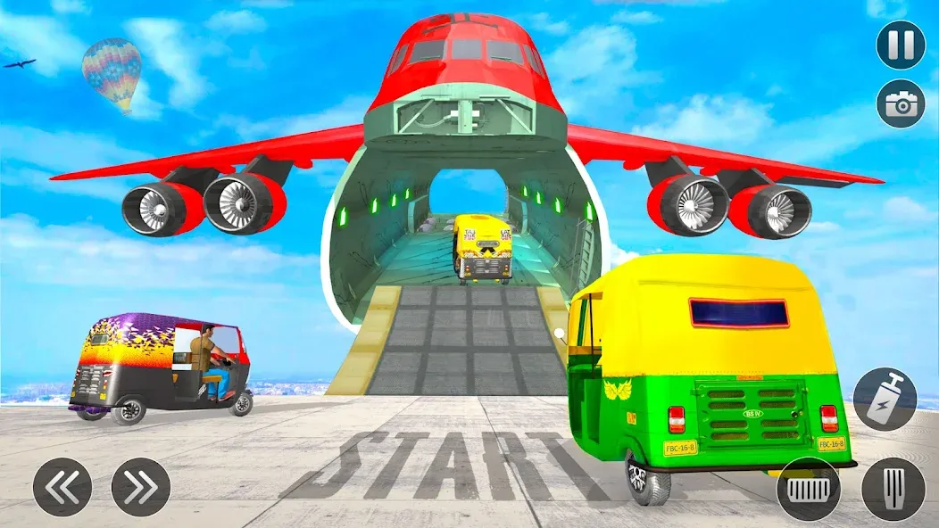 Tuk Tuk Auto Rickshaw Games 3D (Тук Тук Автомобильные рикши игры 3D) [МОД Unlocked] APK Android Screenshot 3