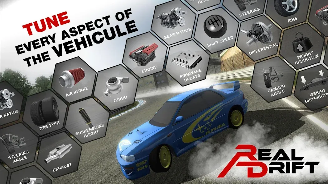 Real Drift Car Racing Lite (Реал дрифт кар рейсинг лайт) [МОД Mega Pack] APK Android Screenshot 4