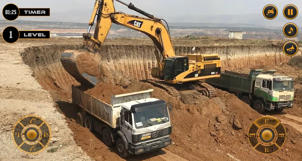 Real Excavator Simulator Games (Джей Си Би) [МОД Бесконечные монеты] APK Android Screenshot 1