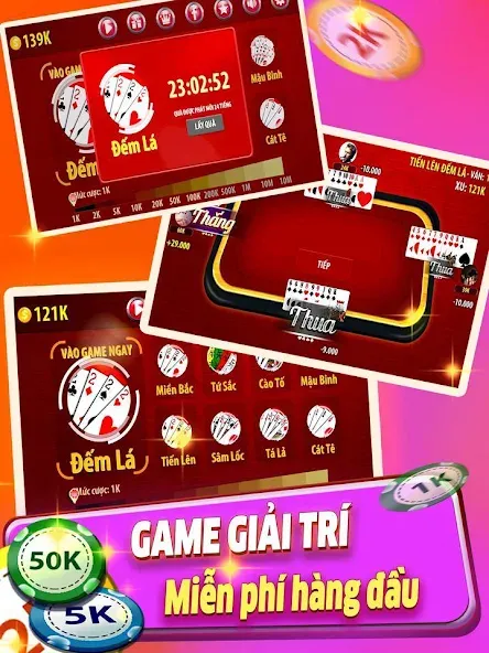 Tiến Lên Đếm Lá - Tien Len [МОД Все открыто] APK Android Screenshot 2