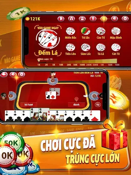 Tiến Lên Đếm Lá - Tien Len [МОД Все открыто] APK Android Screenshot 5