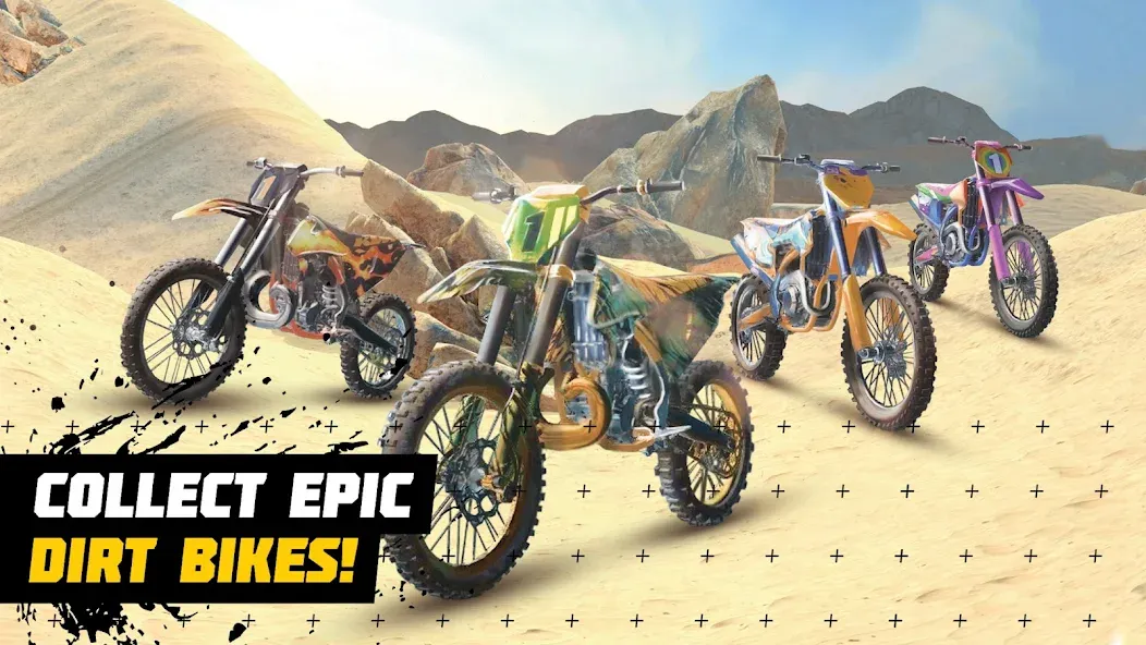 Dirt Bike Unchained: MX Racing (Дерт Байк Анчейнд) [МОД Много денег] APK Android Screenshot 1