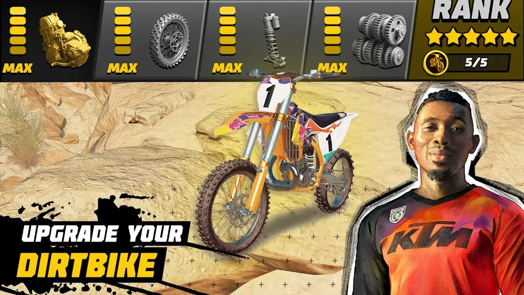 Dirt Bike Unchained: MX Racing (Дерт Байк Анчейнд) [МОД Много денег] APK Android Screenshot 3