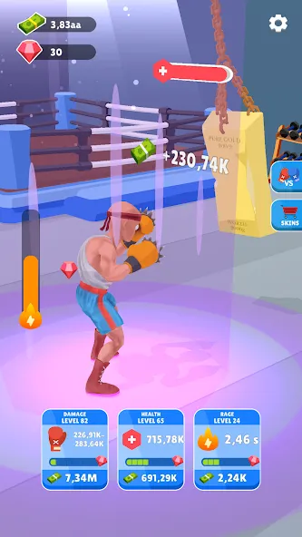 Tap Punch - 3D Boxing (Тап Панч) [МОД Unlocked] APK Android Screenshot 3