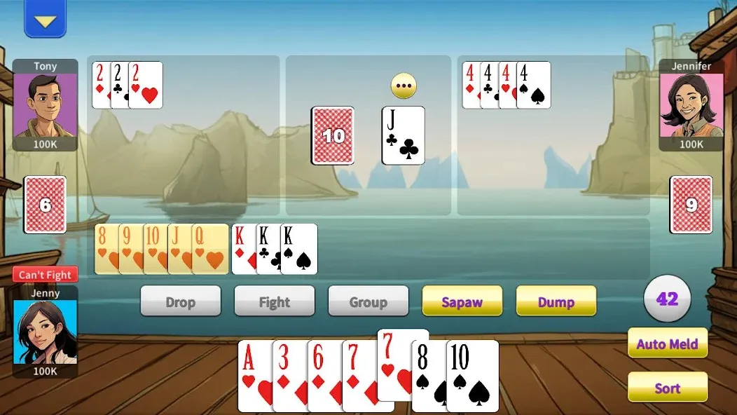 Tongits Offline - KK Tongits (Тонгитс Офлайн) [МОД Меню] APK Android Screenshot 4