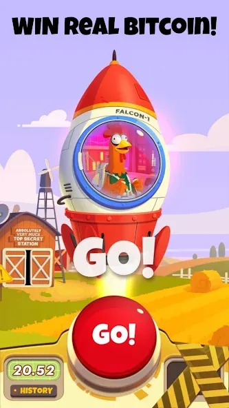 Chicken or Crash! Win Bitcoin. [МОД Бесконечные монеты] APK Android Screenshot 2
