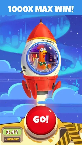 Chicken or Crash! Win Bitcoin. [МОД Бесконечные монеты] APK Android Screenshot 3