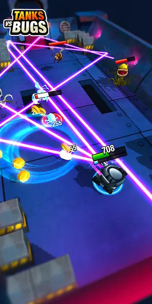 Tanks vs Bugs (Танки против жуков) [МОД Бесконечные монеты] APK Android Screenshot 4