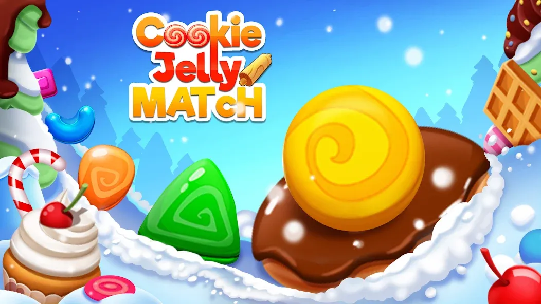 Cookie Jelly Match (Куки Джелли Матч) [МОД Premium] APK Android Screenshot 1