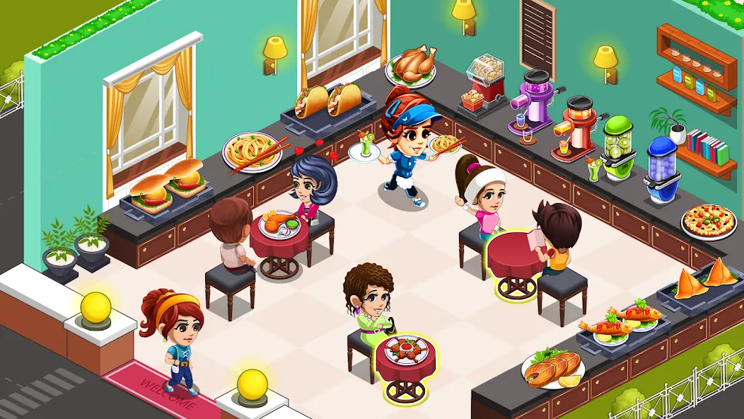 Cooking Restaurant Kitchen (Кукинг Ресторан Китчен) [МОД Много денег] APK Android Screenshot 1