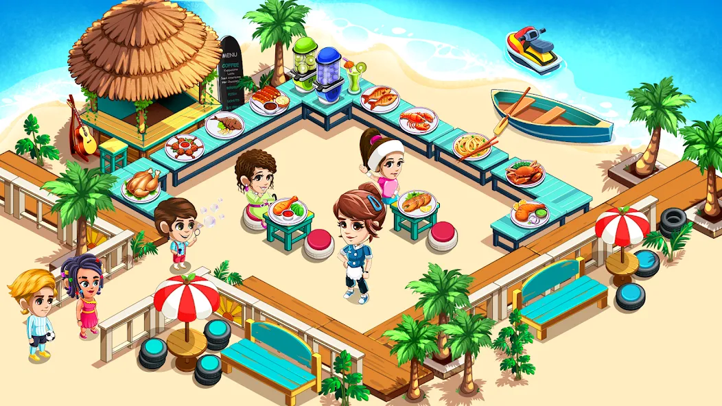 Cooking Restaurant Kitchen (Кукинг Ресторан Китчен) [МОД Много денег] APK Android Screenshot 3