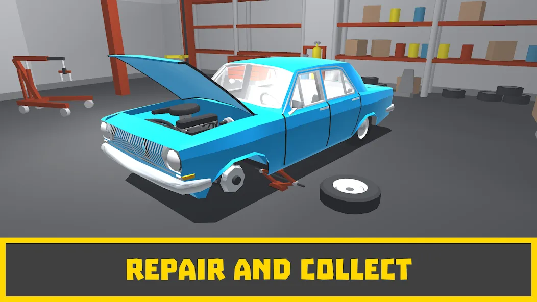 Retro Garage - Car Mechanic [МОД Много денег] APK Android Screenshot 1