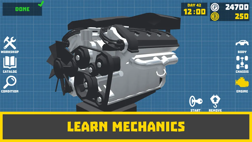 Retro Garage - Car Mechanic [МОД Много денег] APK Android Screenshot 4