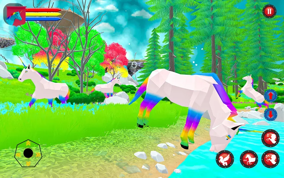 Flying Unicorn Pegasus Games [МОД Меню] APK Android Screenshot 2